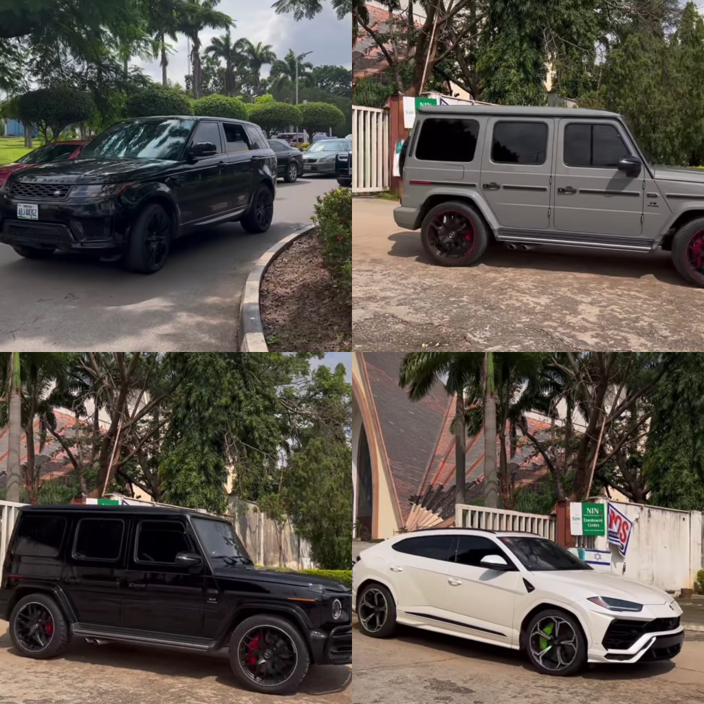 Expensive cars spotted at a Wedding in Abuja this Saturday