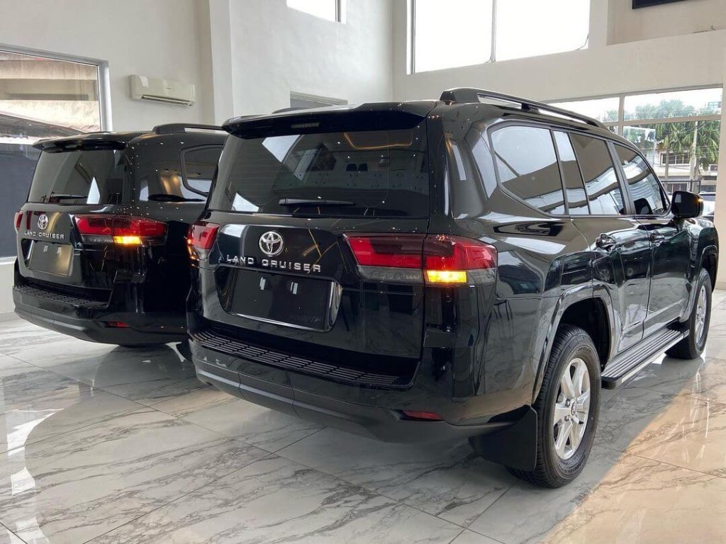 Armoured 2022 Toyota Land Cruiser back view