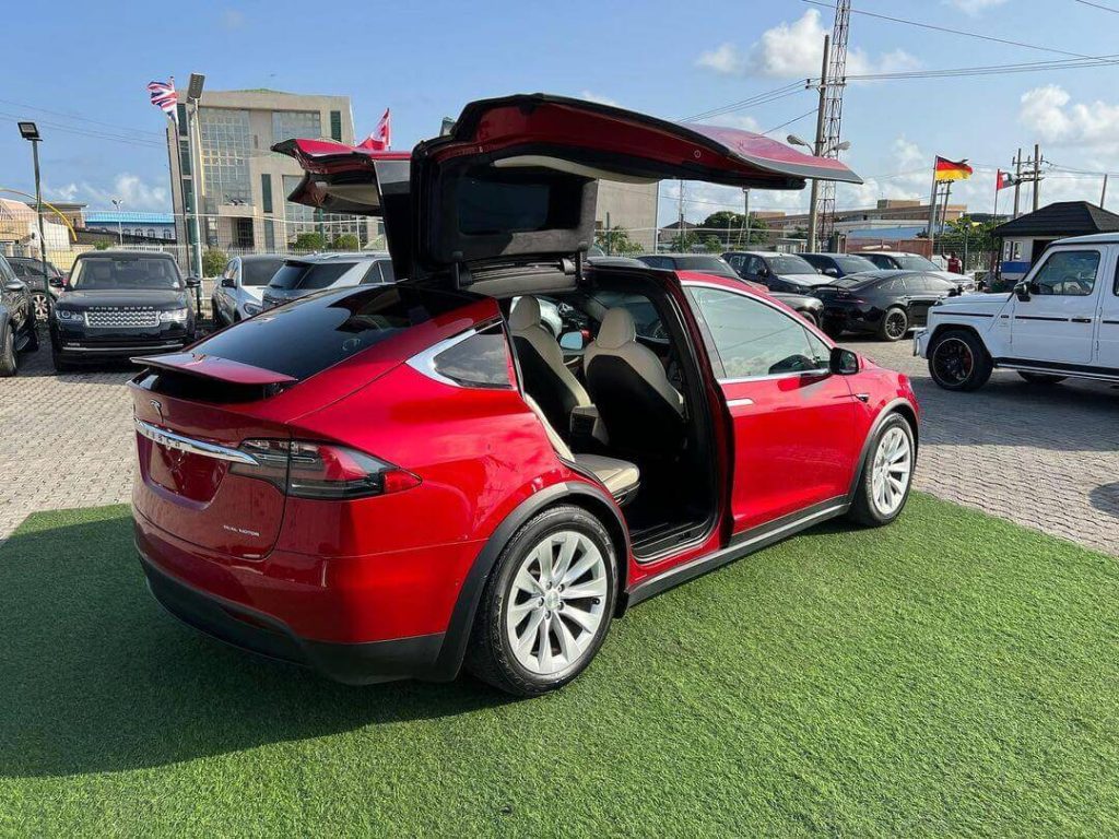 side view of 2020 Tesla Model X in Nigeria