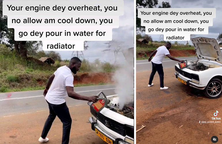 'Your engine dey overheat, you no allow am cool down, you go dey pour in water for radiator' 4 Must-Do Things When Your Car Engine Overheats