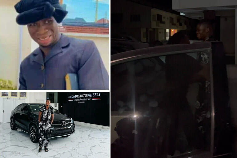 Days after acquiring a Benz, Skitmaker ZicsAloma gifts one of his old cars to his colleague, MaxCrony
