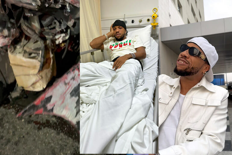 One week after the terrible car accident on the third mainland bridge, Charles Okocha has been discharged from the hospital